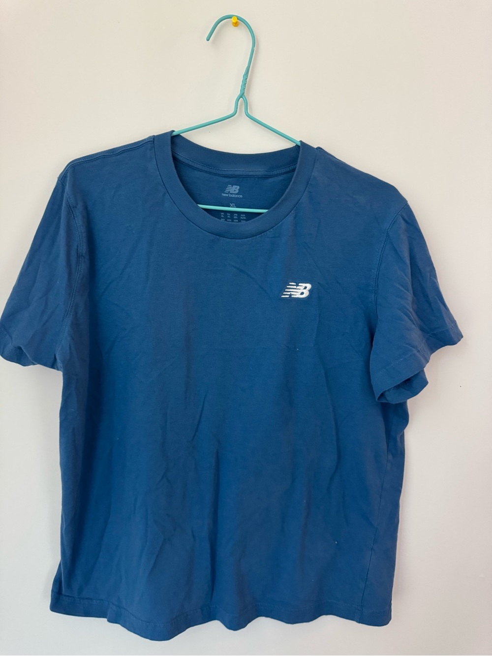 New Balance Men's Deep Blue Short Sleeve Logo Tee